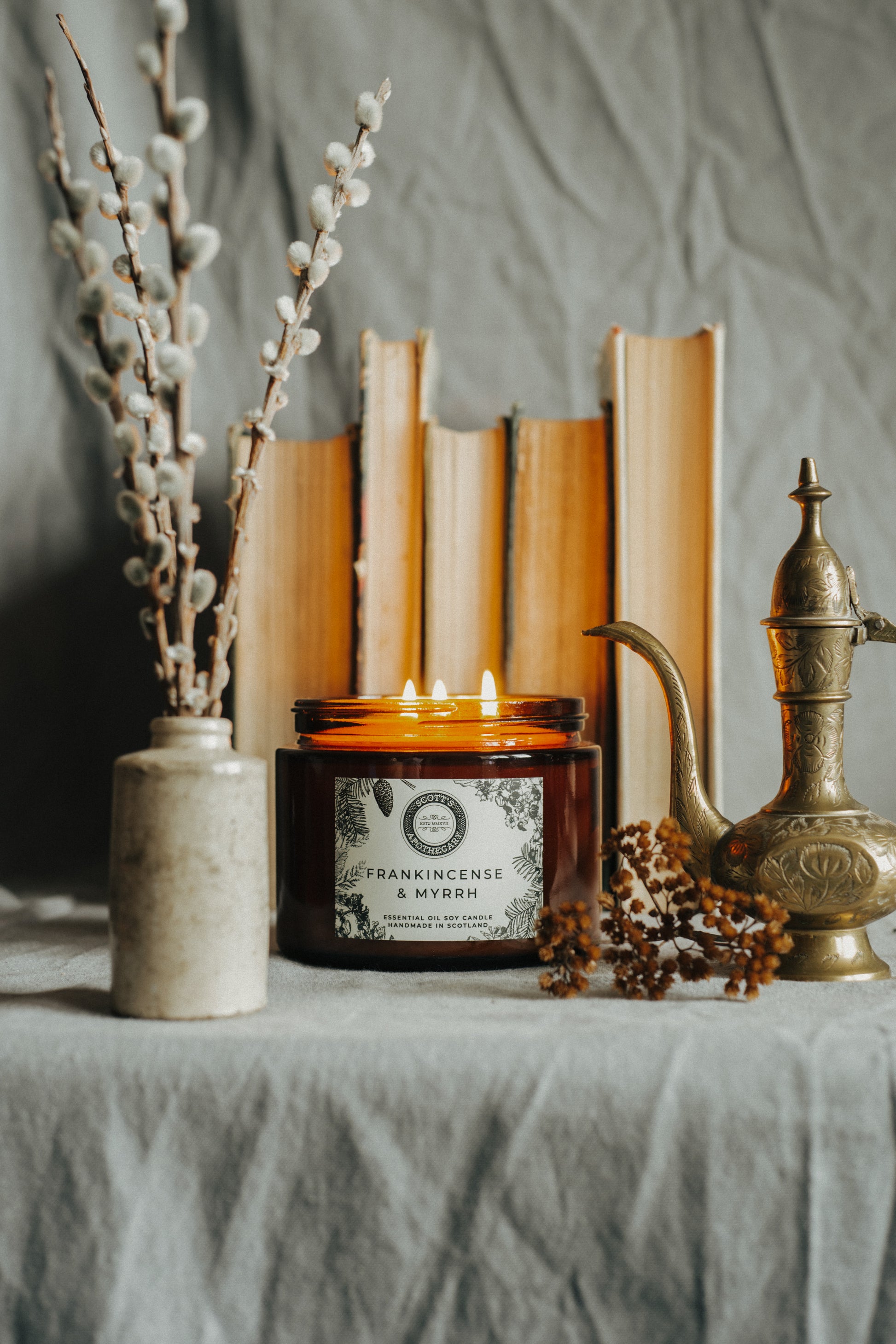 Manifestation Candle (Frankincense & Myrrh) - Cesarah's Spooky Shop